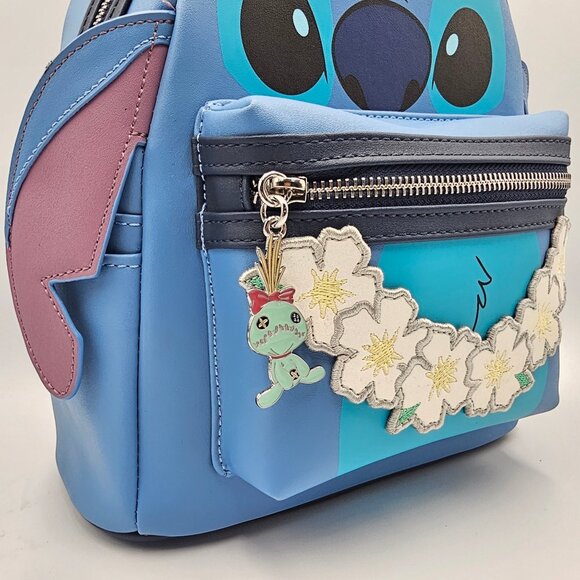 Loungefly Disney Lilo & Stitch Figural Stitch with Lei Mini Backpack main image 4